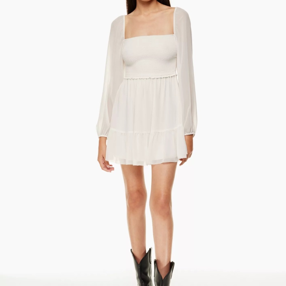 ARITZIA | Wilfred Tempest Mini Dress in Light Birch/Bouleau Pale • XS/TP